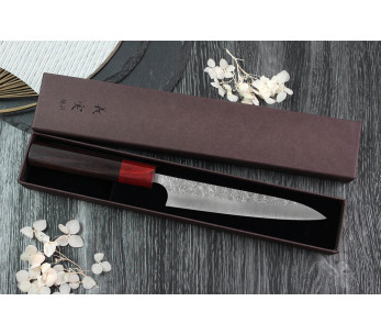Faca universal japonesa artesanal Yoshimi Kato SG2 Tsuchime 14cm 2