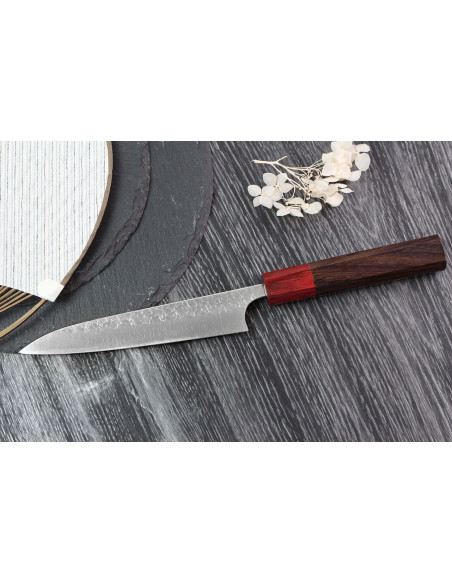 Yoshimi Kato SG2 Tsuchime 14cm käsintehty japanilainen yleispuukko