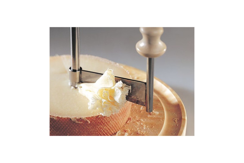 O original Cheese Girolle® com manivela de aço inoxidável