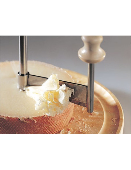 O original Cheese Girolle® com manivela de aço inoxidável