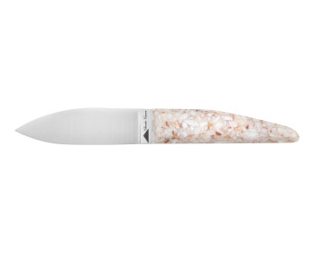 Coltello per ostriche Charles Canon con manico a smerlo prodotto in Francia + custodia in legno