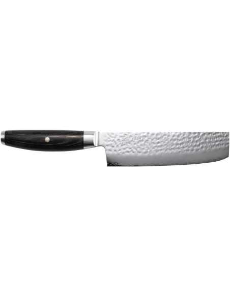 Yaxell Ketu japansk nakiri-kniv 16,5 cm klinge Pakkawood-håndtag