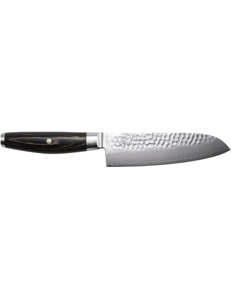 Japanisches santokumesser Yaxell Ketu K linge 16,5cm Griff aus Pakkawood