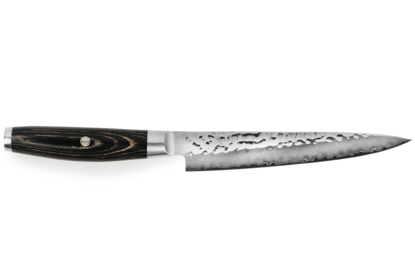 Yaxell Ketu Coltello giapponese per affettare con lama da 15 cm Manico in legno di Pakkawood