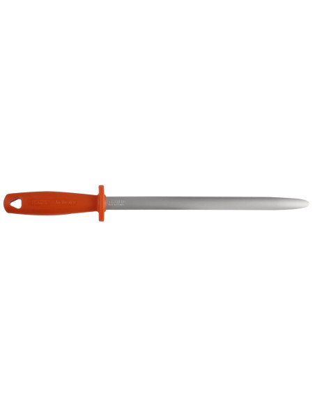Fischer slagterkniv FISCHROM 30 cm rund brik ekstra finkornet orange skaft