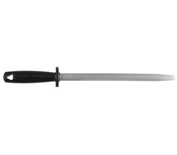 Faca de talhante Fischer 30cm cabo preto de grão fino