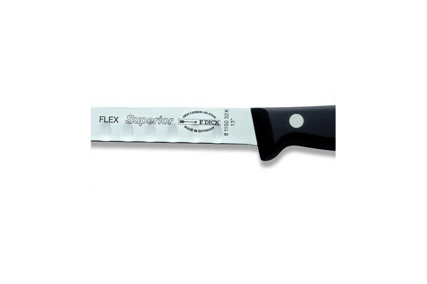 DICK SUPERIOR lohi/kinkkuveitsi 32cm joustava Granton-teräterä