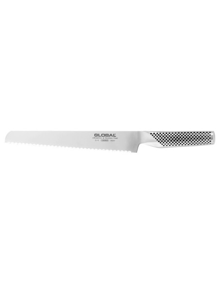 Faca Faca de pão Global G9 com 22 cm de lâmina serrilhada