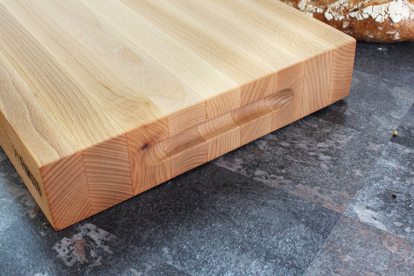 Fukito Küchenblock aus FSC-zertifiziertem Buchenholz - 45 x 30 x 6,2 cm