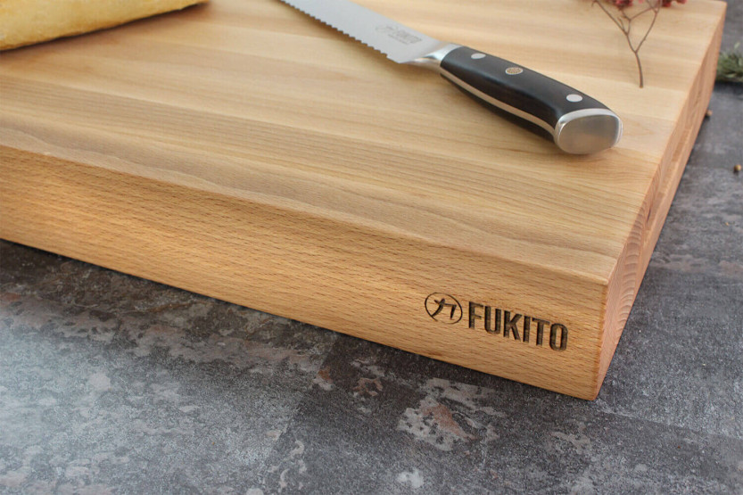 Bloque de cocina Fukito en madera de haya certificada FSC - 45 x 30 x 6,2 cm