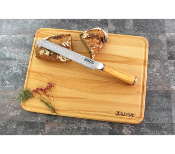 Tábua de cortar Wusaki em madeira de faia certificada pelo FSC com calha - 40 x 30 x 1,9 cm 2
