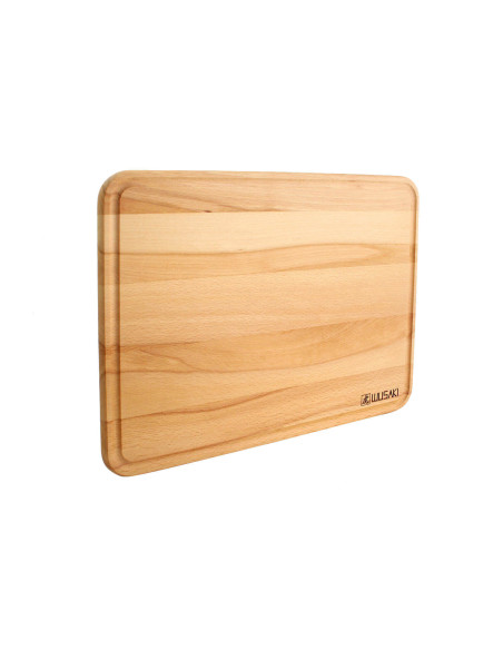 Wusaki-Schneidebrett aus FSC-zertifiziertem Buchenholz mit Wasserrinne - 40 x 30 x 1,9 cm