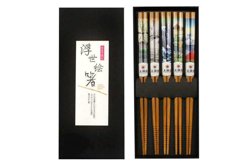 Kutoyama Chinesische Stäbchen aus Bambus, 5 Paar - Modell 1