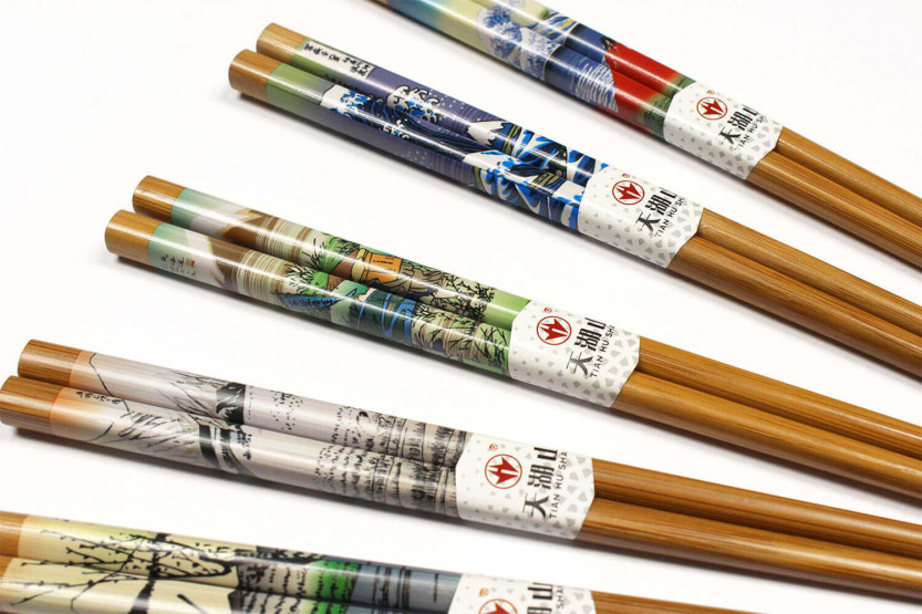 Set di 5 paia di bacchette in bambù Kutoyama - Modello 1