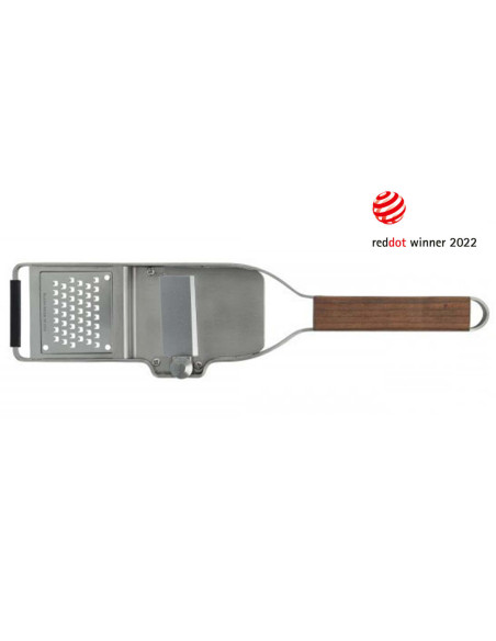 Raspa per tartufi Microplane Master 2-in-1 con manico in noce