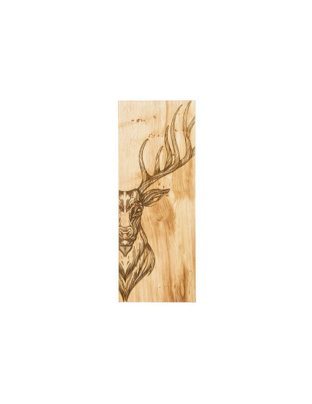 Selbrae House oak serving board 60x25x2cm - Deer motif