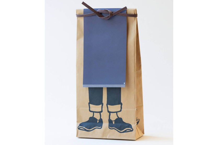 Anything Maekake Japanese kitchen apron navy blue