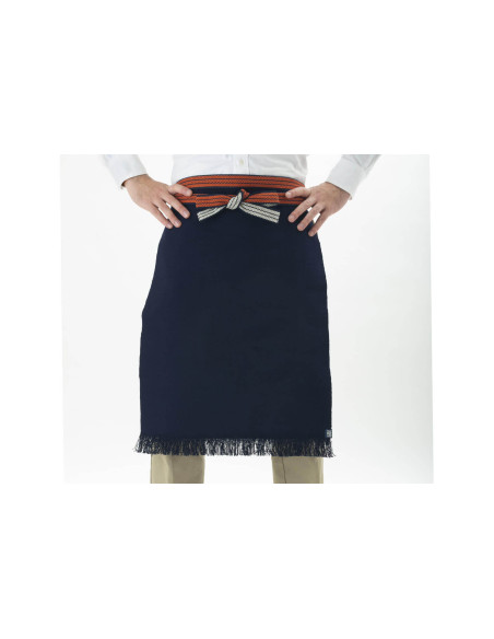 Avental de cozinha japonês Anything Maekake azul-marinho