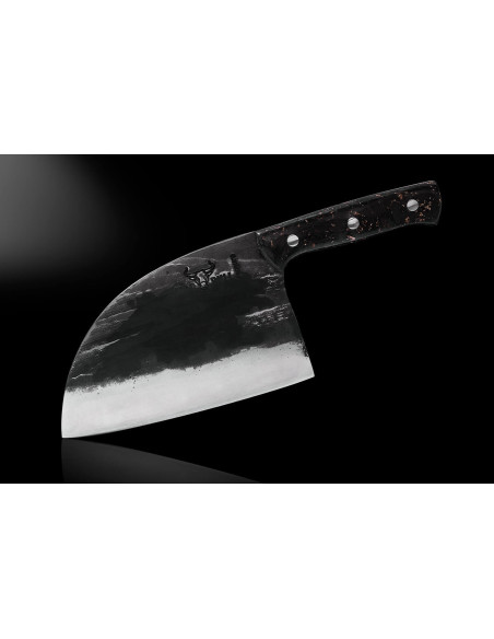 Faca Samura Mad Bull Serbian Cabo de carbono de 18 cm