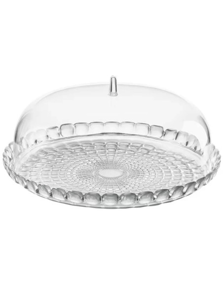 Guzzini Tiffany Tiffany läpinäkyvä akryylinen kakkuvuoka Ø36cm kellolla varustettuna