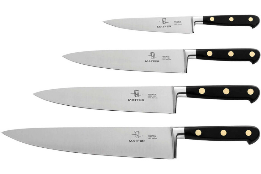 Matfer forged chef ' s knife ABS handle 3 rivets 30cm