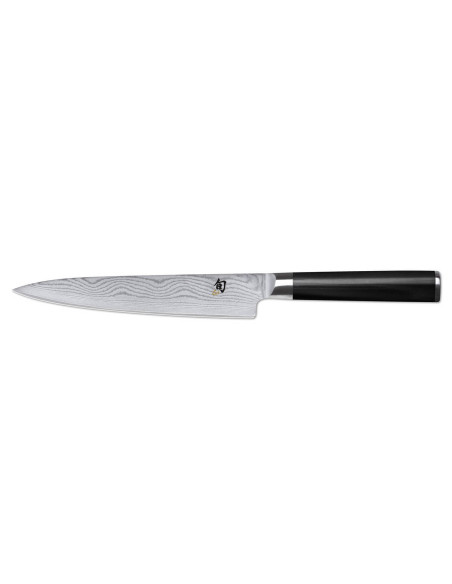 Cuchillo universal Shun Damasco para zurdos, hoja de 15 cm