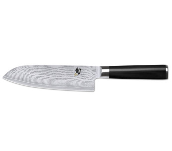 Faca Santoku para esquerdinos Shun Damascus com 18 cm de lâmina