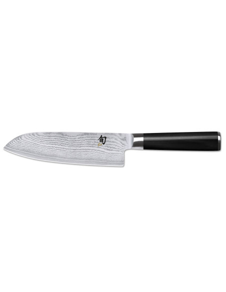 Santoku mes voor linkshandigen Shun Damascus 18cm lemmet