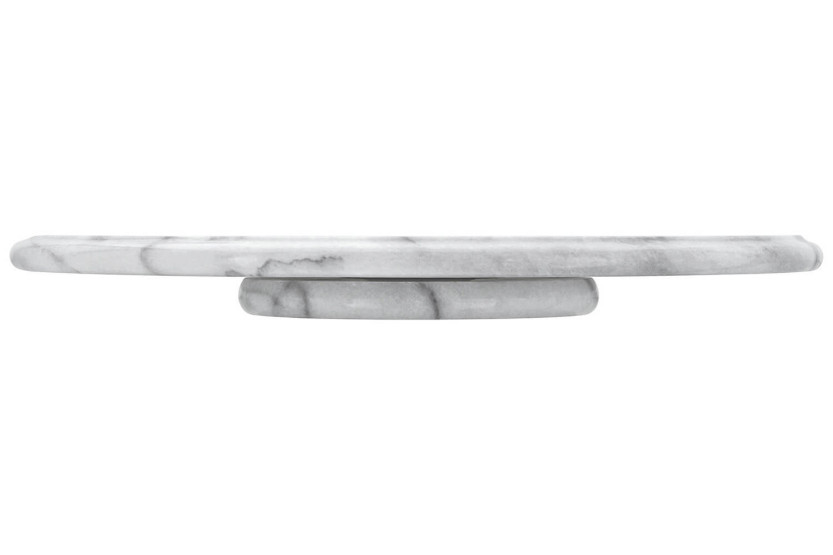 Tabla de quesos de mármol giratoria de 30,5 cm