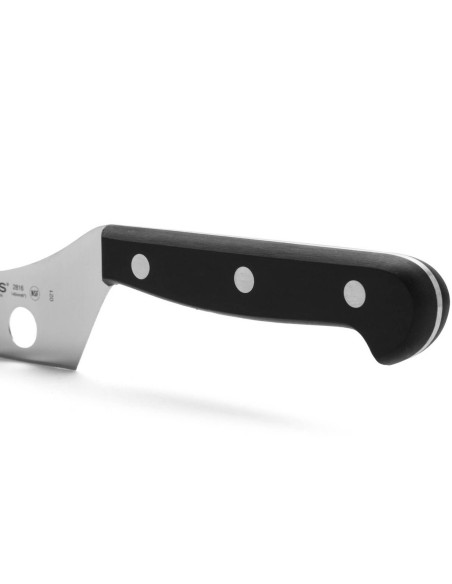 Arcos Universal cheese knife 14.5cm openwork blade riveted POM handle