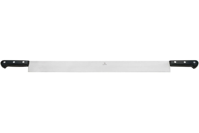 faca para queijo profissional Matfer com 2 pegas e lâmina de aço inoxidável de 63 cm