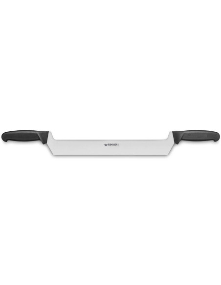 Fischer professioneel kaasmes 33cm dun lemmet 2 zwarte handgrepen