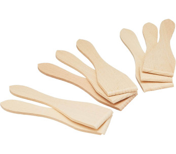 Conjunto de 8 espátulas para raclette em faia de 13 cm
