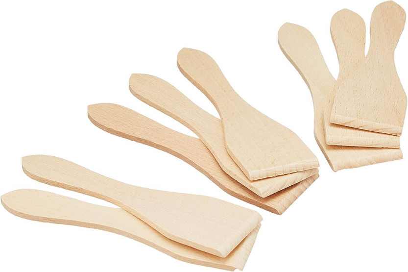 Conjunto de 8 espátulas para raclette em faia de 13 cm