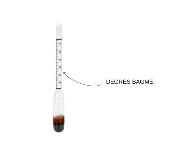 Graduerad sirapsskala av glas / Hydrometer - 2 måttenheter 2