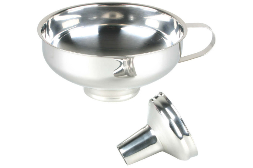 Edelstahl-Trichter 2-teilig Mit Reduzierstück | Für Marmelade & Einmachen | Ø 6 Cm & 3,5 Cm | Spülmaschinenfest