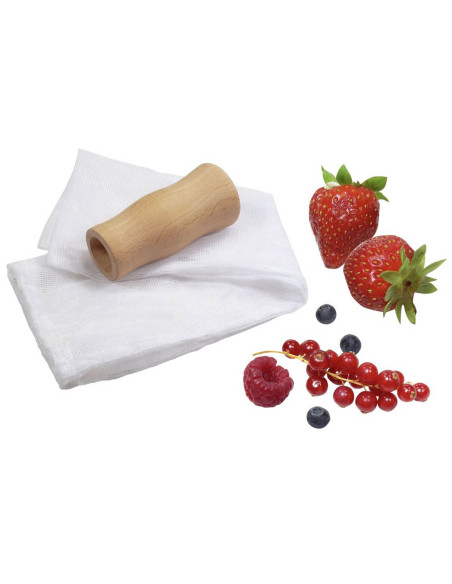La Bonne Graine polyester cheesecloth net with beech pusher