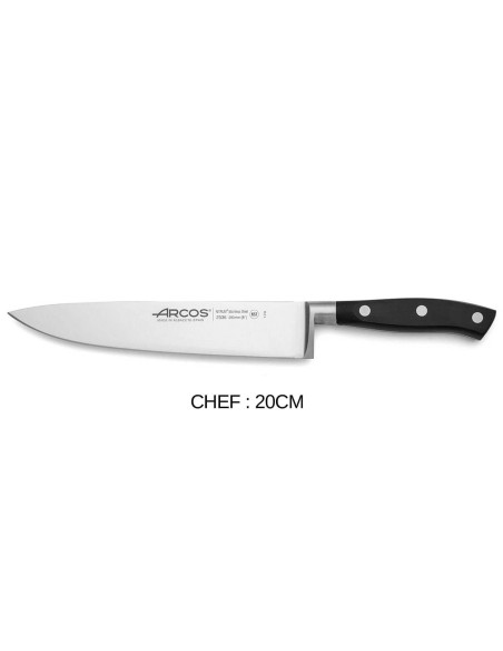 Conjunto de 3 facas Arcos Riviera: escritório + universal + chef