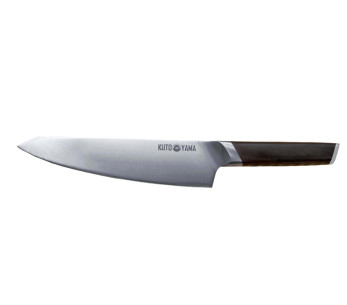 Cuchillo de chef Kutoyama con hoja de 20 cm y mango de ébano
