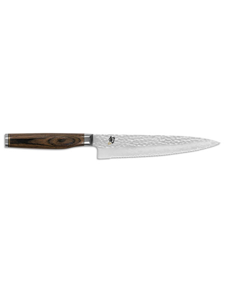 Shun Premier Tim Mälzer Cuchillo multiusos microdentado de 16,5 cm