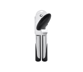 Abridor de latas manual OXO Steel em aço inoxidável e santoprene