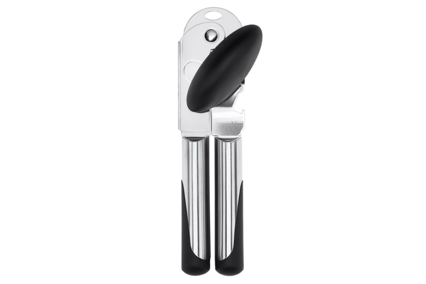 OXO Steel manual can opener in stainless steel and santoprene