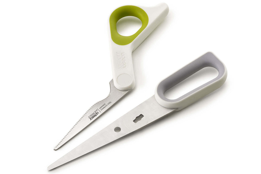 Tijeras de cocina multifunción Joseph Joseph PowerGrip con empuñadura integrada para el pulgar