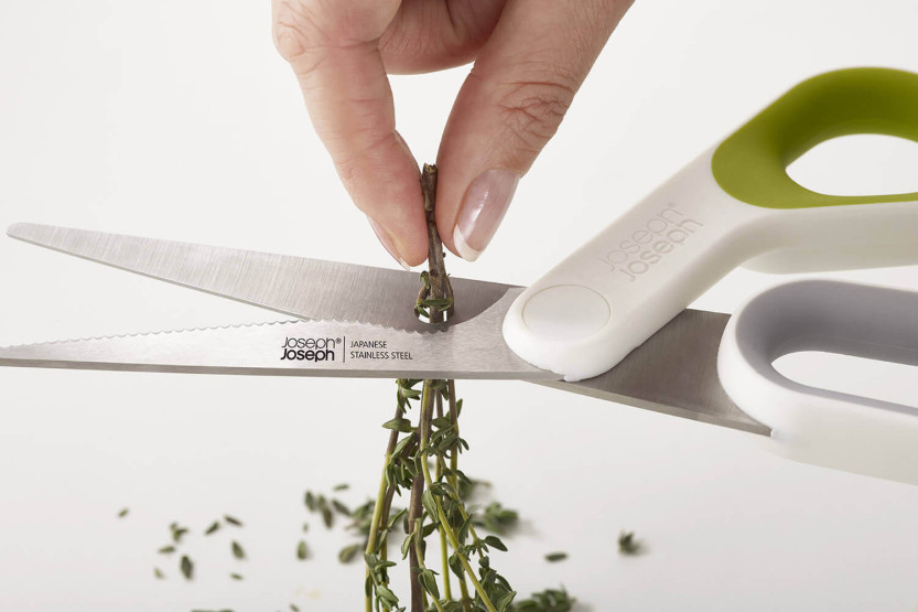 Joseph Joseph PowerGrip multifunction kitchen scissors with integrated thumb grip