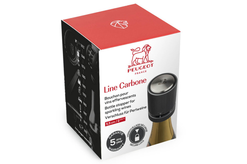 Tapón de champán Peugeot Line Carbone