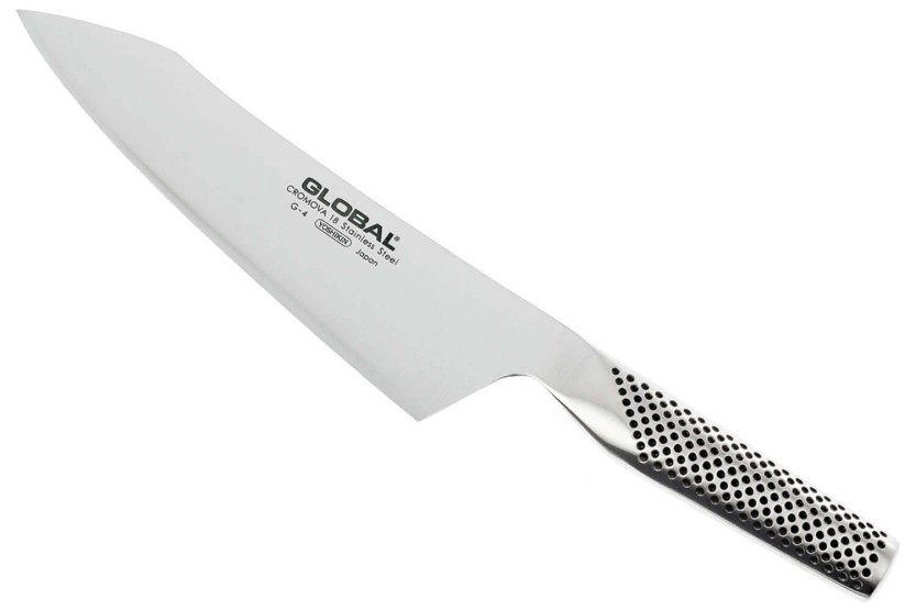 Faca de chefe japonesa oriental Global G4, lâmina de 18 cm