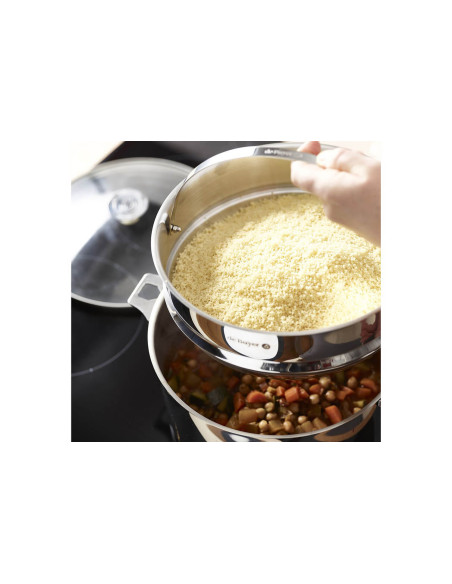 De Buyer 24 cm steamerkurv i rustfrit stål