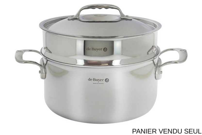 De Buyer 24cm stainless steel steamer basket