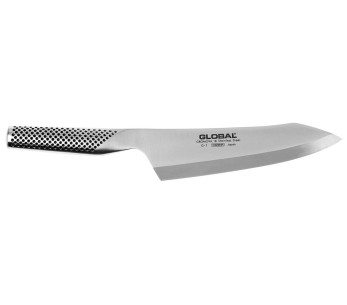 Global G7 Japansk kløyverkniv med fasettslipt blad for høyrehendt bruk 18 cm