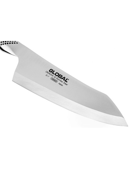 Global G7 Coltello a serramanico giapponese con lama smussata per uso destrorso 18 cm